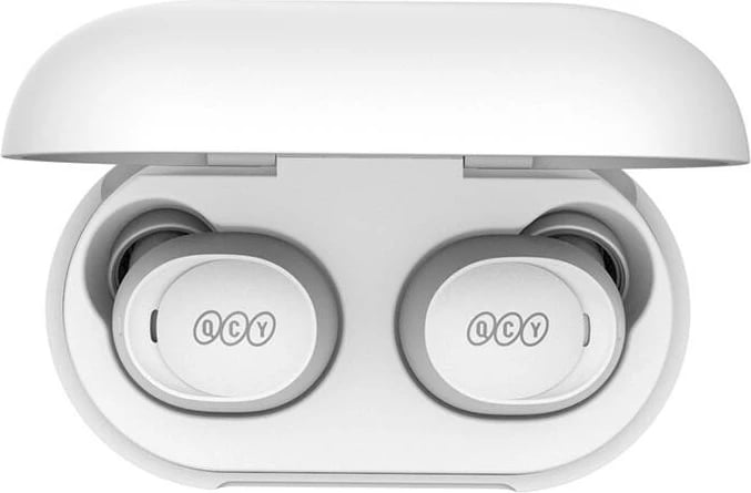 Kufje TWS QCY T27, Bluetooth 5.3, ANC, IPX4, të bardha