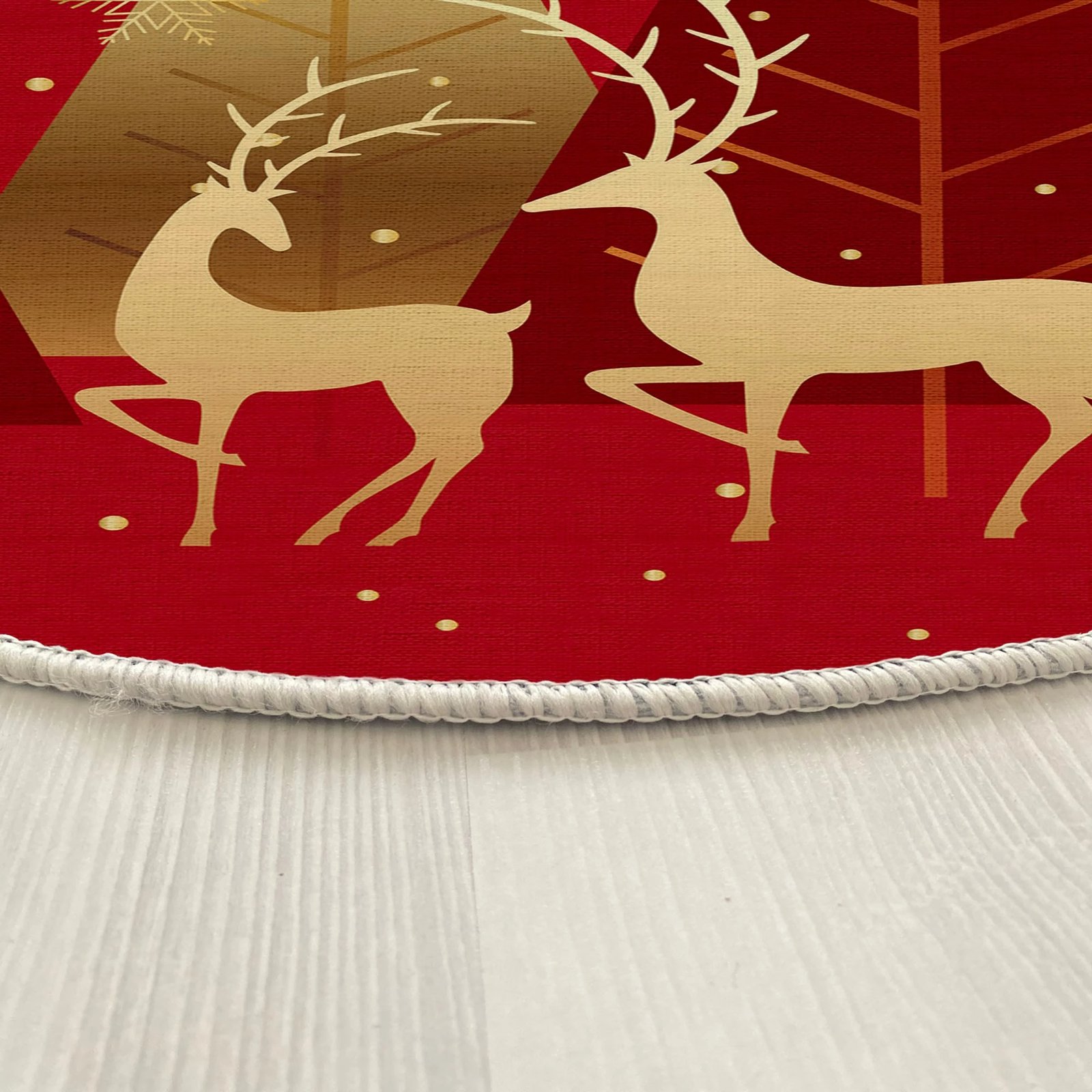 Qilim i rrumbullakët, i kuq e ar, Conceptum Hypnose, Woopamuk447, 140 cm