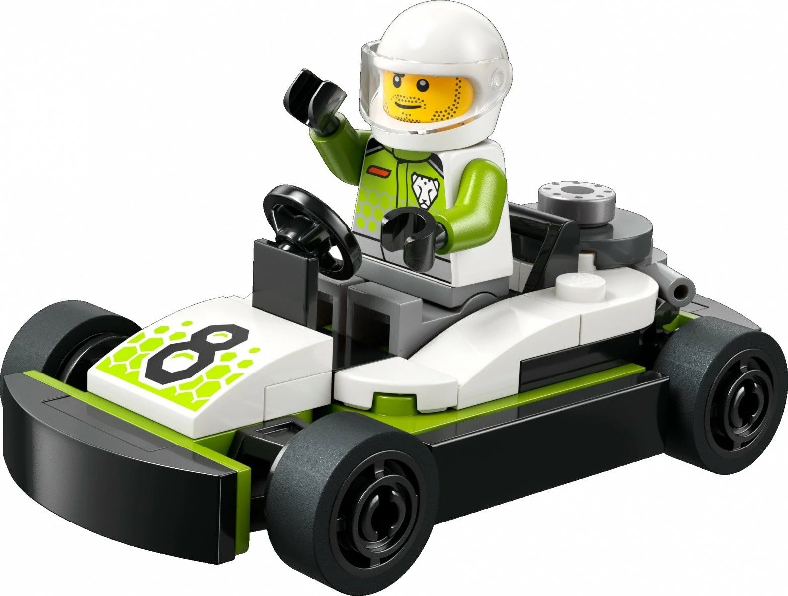 Set ndërtimi, LEGO, City 30719 Go‑Kart Racer, 48 pjesë, 5+, me minifigurinë