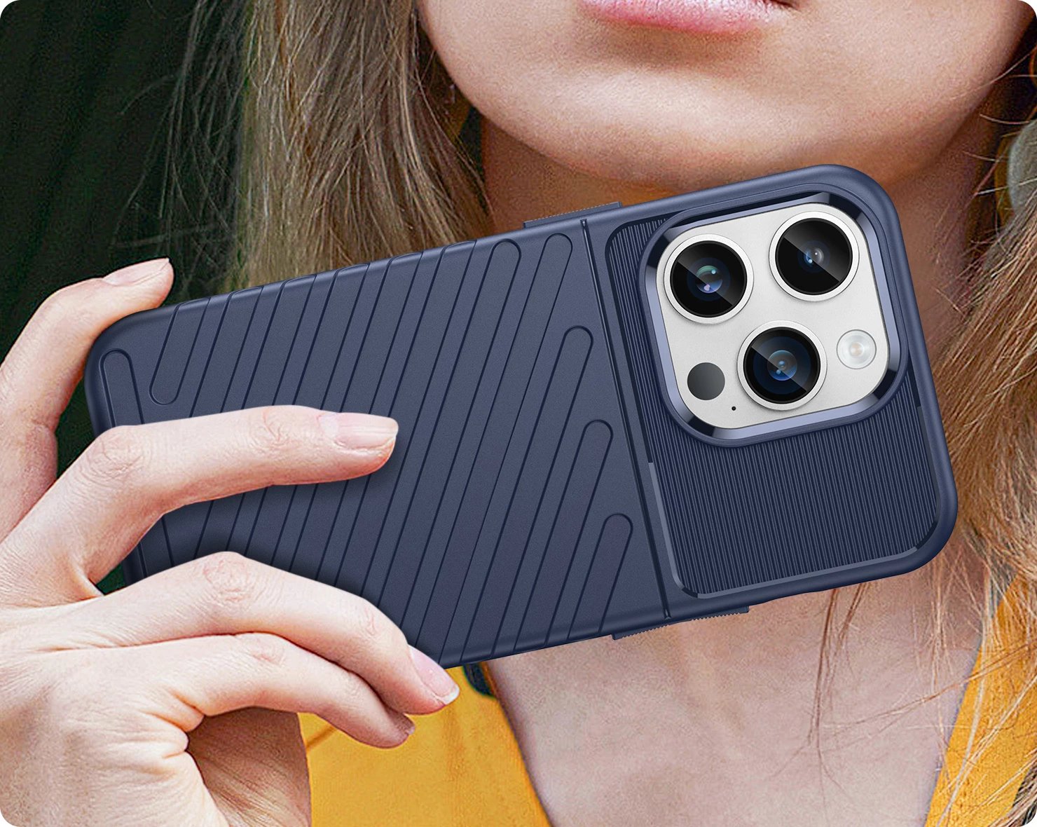 Mbështjellës Hurtel Thunder Case për iPhone 14 Pro Max, i kaltër