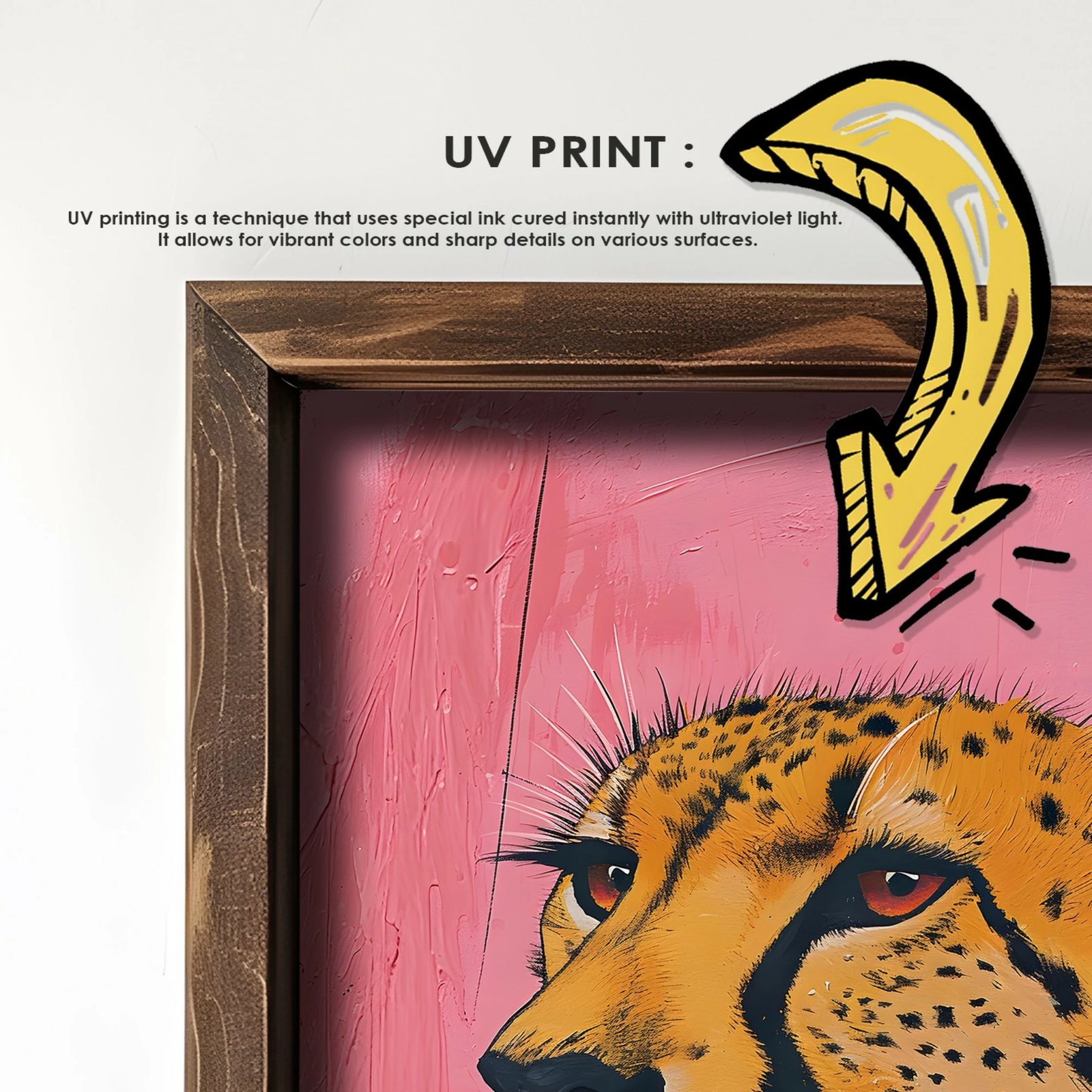 Pikturë dekorative me kornizë, MDF, shumëngjyrëshe, GE138-L