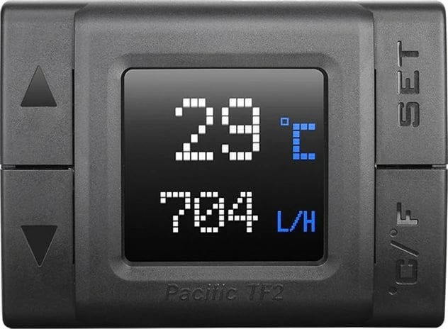 Monitor LCD për ftohje me ujë Thermaltake TF2, RGB Flow Plus, CL-W275-CU00SW-A, i zi