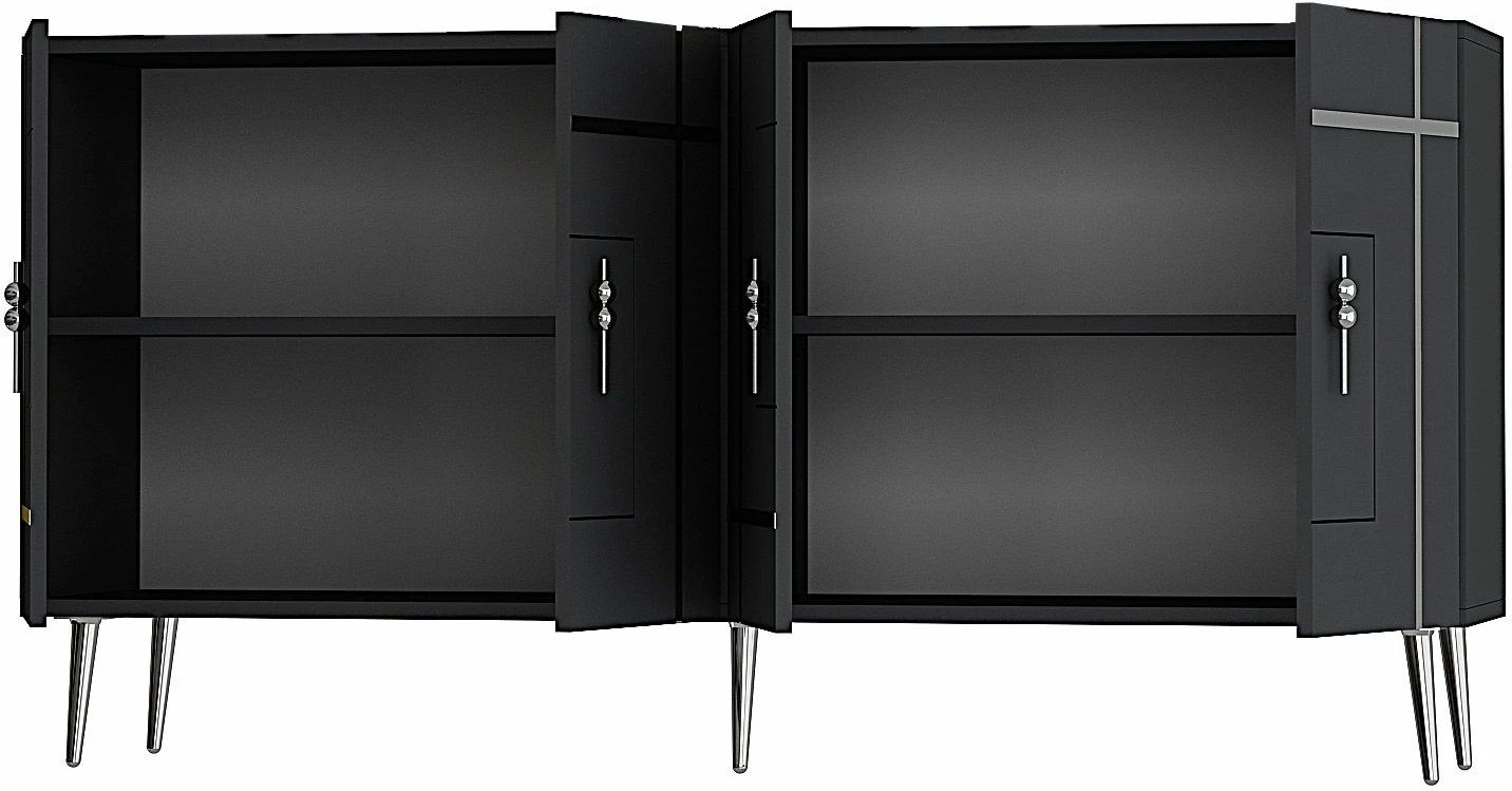 Konsol Skye Decor, Line KB150, antracit, argjend