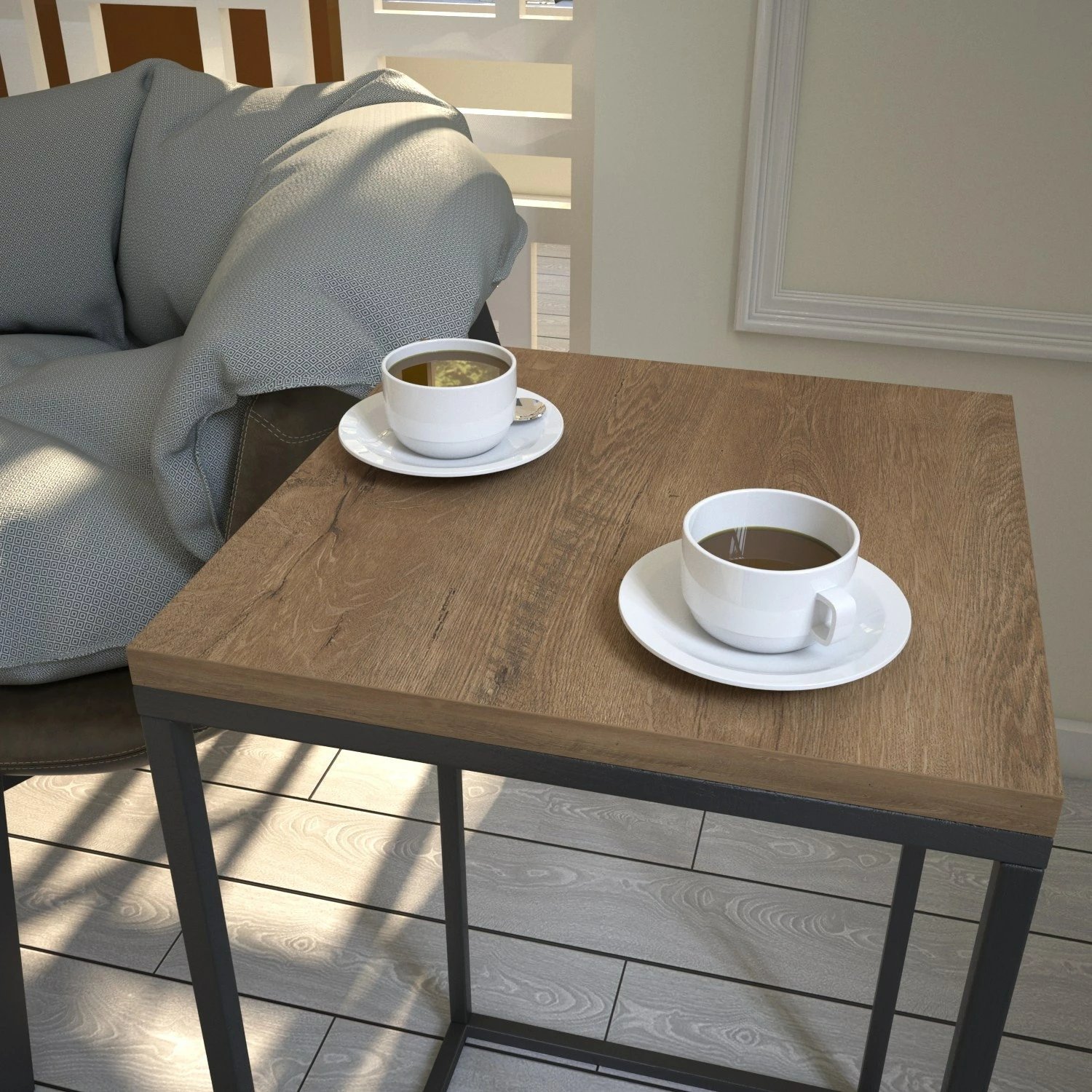 Tavolinë anësore, ngjyrë lisi kaukazian, Hanah Home, Pure