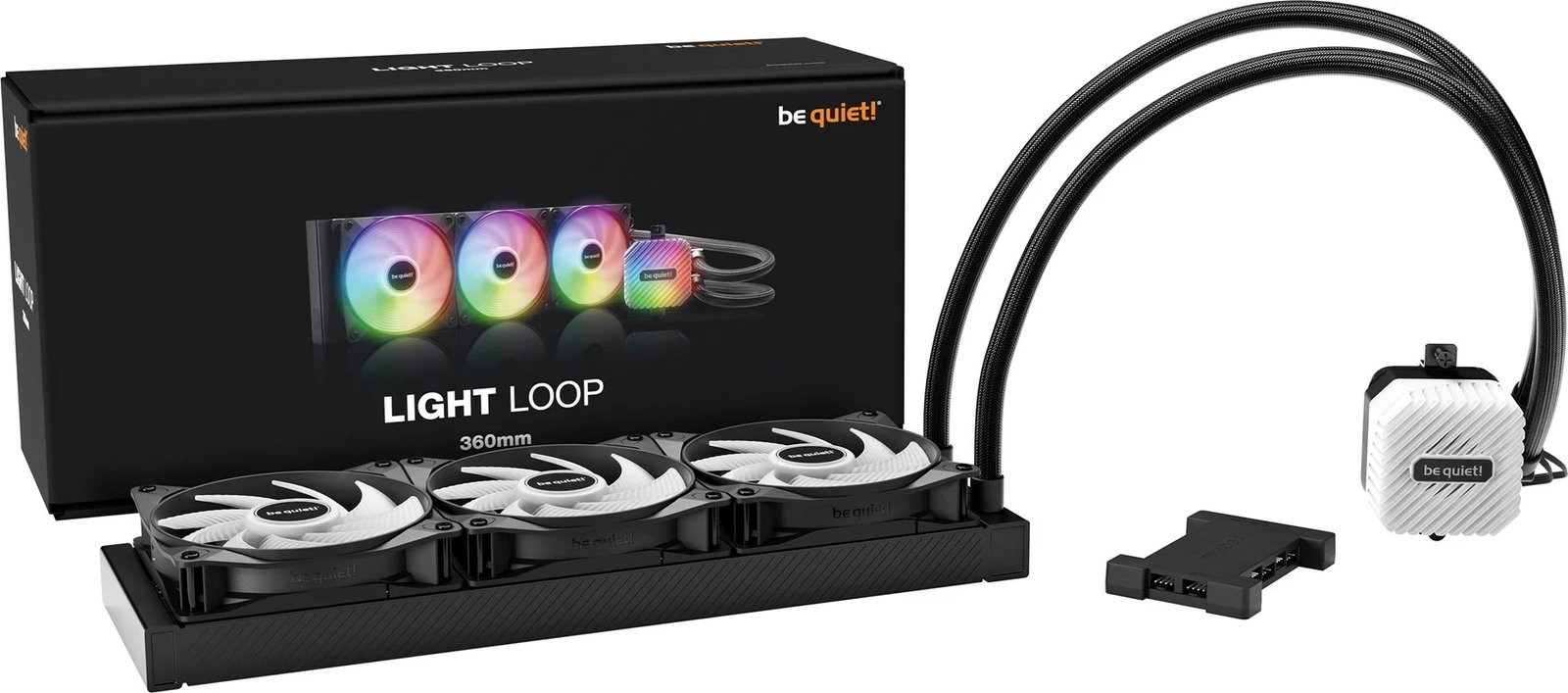 Ftohës uji be quiet! LIGHT LOOP 360mm, për procesor, 1 copë, Ngjyrë e zezë