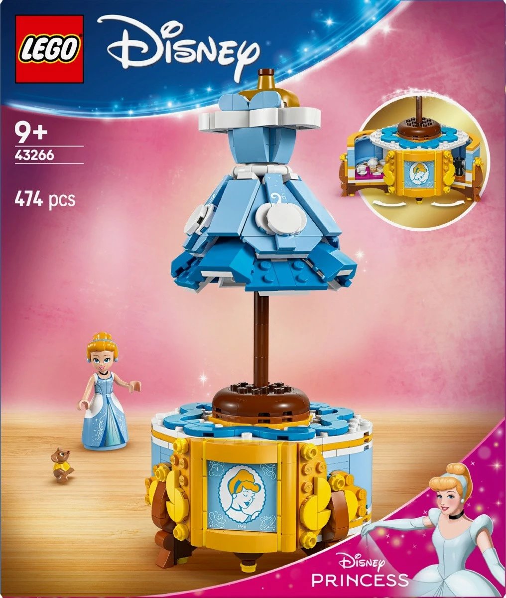 Set LEGO Disney Princess 43266 Cinderella's Dress, 474 pjesë, për fëmijë, Blu