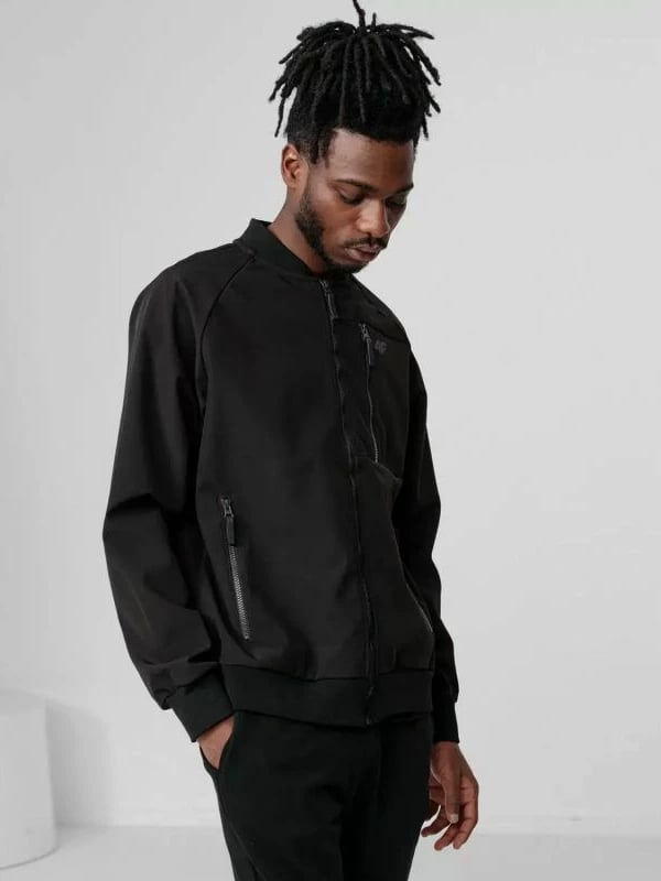 Xhaketa softshell për meshkuj 4F, e zezë