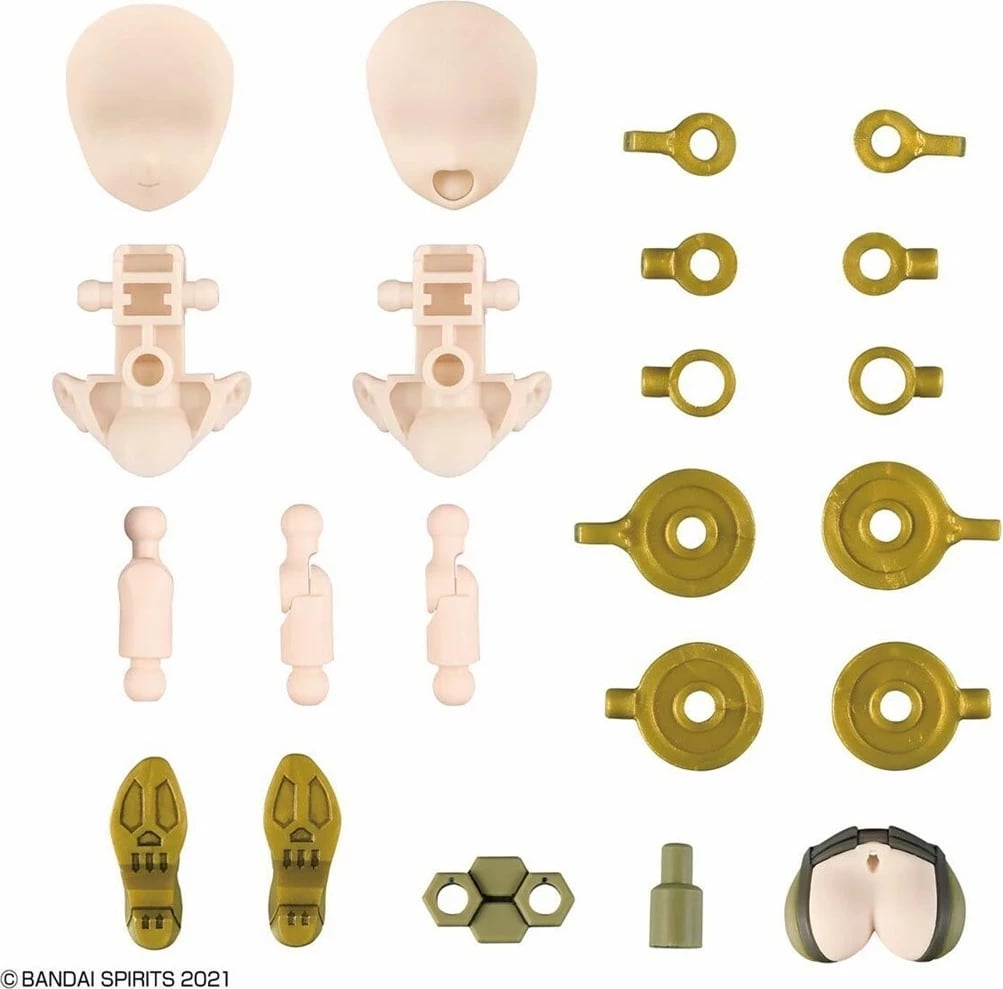 Set pjesësh opsionale Bandai 30MS Option Parts Set 13 Tactical Costume Color B