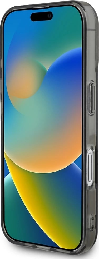 Mbështjellës Karl Lagerfeld IML Rhinestones Karl Head për iPhone 16, i zi