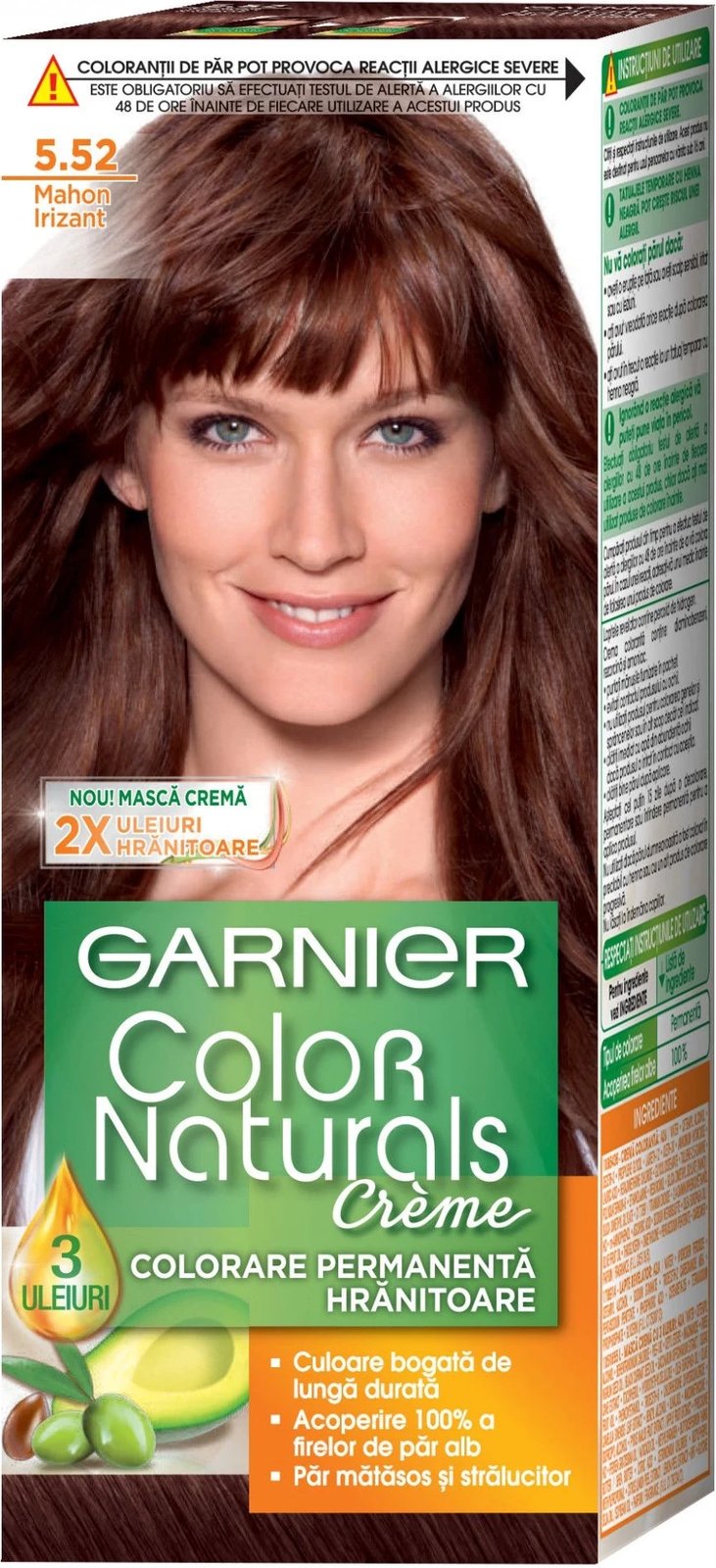 Ngjyrë për flokë Garnier 5.52 - Mahagoni shkëlqyes