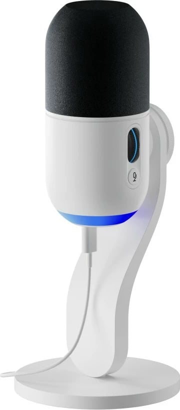 Mikrofon tavoline Logitech G Yeti GX, RGB, USB, 24 bit, 96 kHz, bardhë/zi
