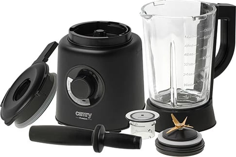 Blender, Camry, CR 4089, 1.7L gotë qelqi, 23000 RPM, 2000W, 3 programe, e zezë mat