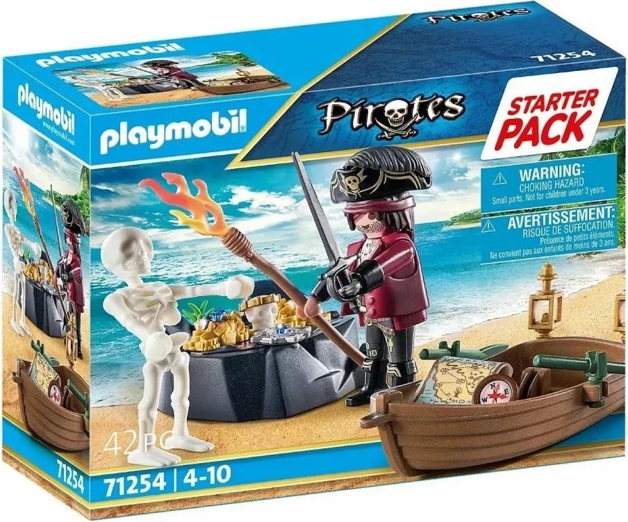 Set lodër me figura Playmobil, Pirat me varkë 71254