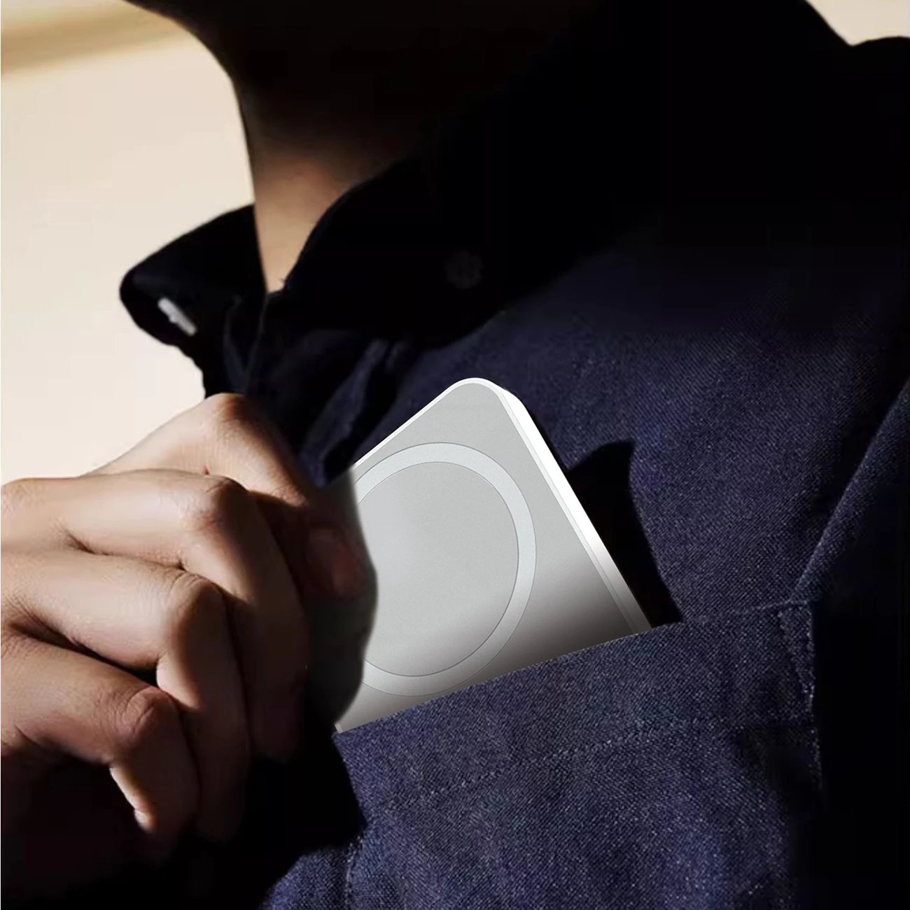 Powerbank Dudao K26S, 5000mAh, 20W, USB-A/USB-C/MagSafe, bardhë