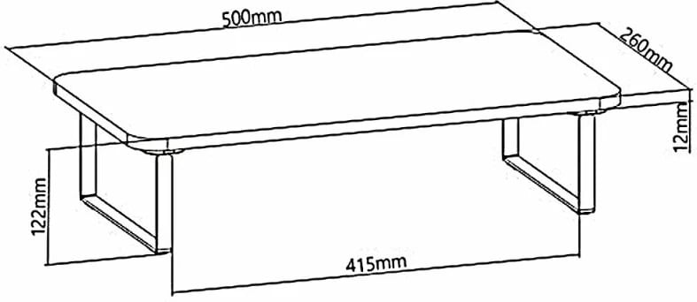 Mbajtëse monitori/laptopi Maclean, e zezë