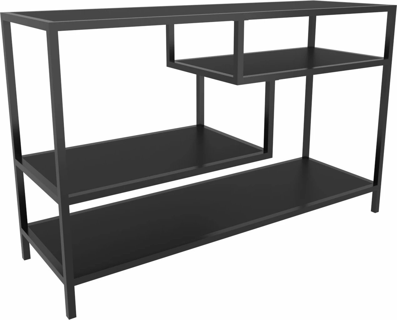 Komodë për TV Skye Decor, ngjyrë robins e zezë, antracit