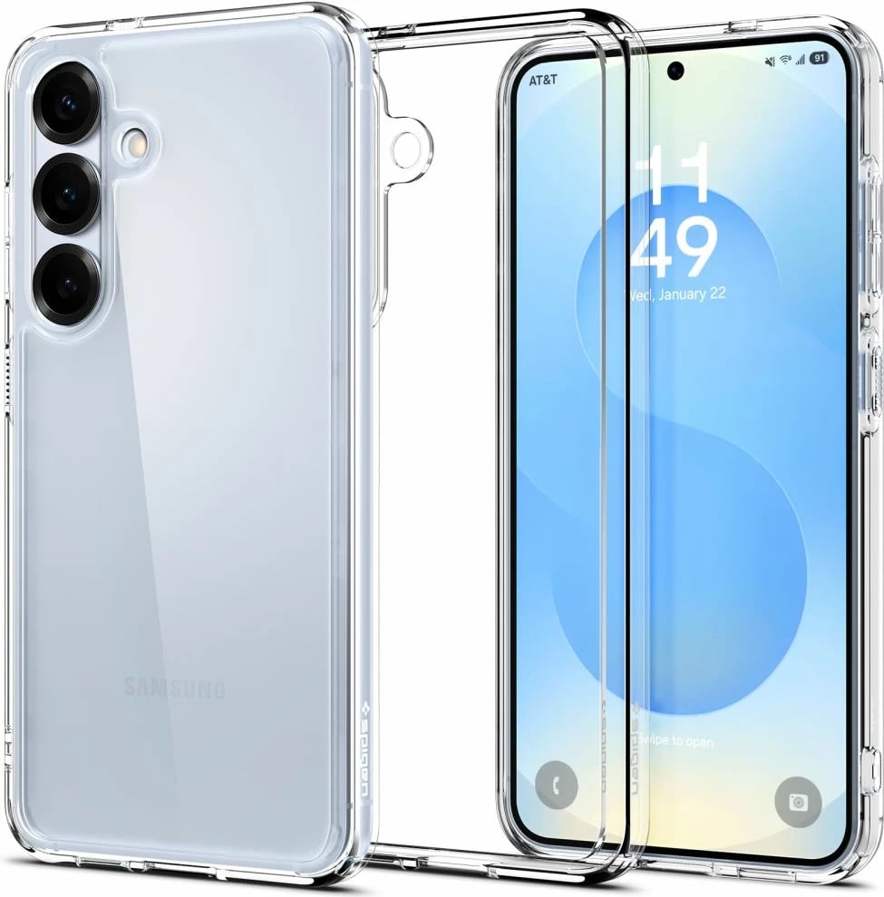 Mbështjellës Spigen Ultra Hybrid për Samsung Galaxy S25, Transparent