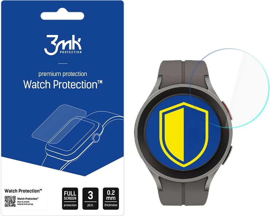 Mbrojtës ekrani për smartwatch 3mk Protection Watch Protection FlexibleGlass Lite, për Samsung Galaxy Watch 5 Pro 45 mm, Transparent