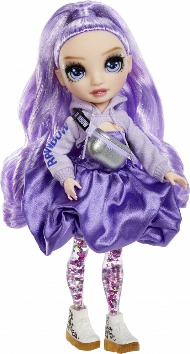 Kukull Rainbow High Sparkle & Shine Viola me aksesorë, 11 inç, vjollcë