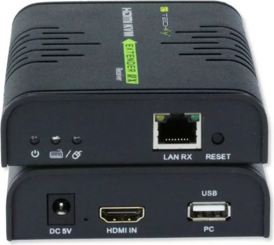 Adapter HDMI + USB Techly 028214, KVM Extender, 120m, i zi, set Adapter HDMI + USB Techly 028214, KVM Extender, 120m, i zi, set