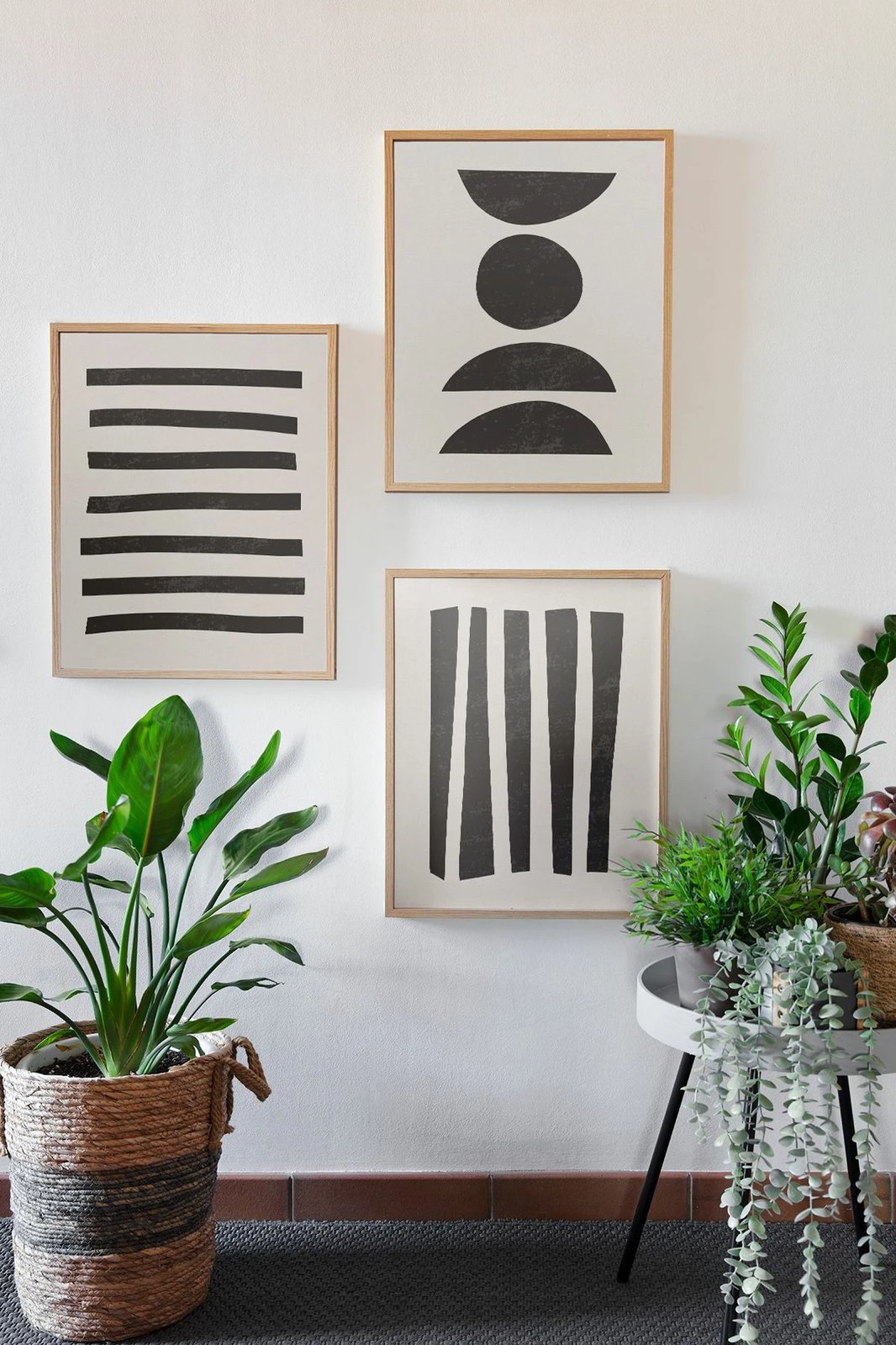 Pikturë dekorative me kornizë (3 copë), Wallity, Ersydata15-5070