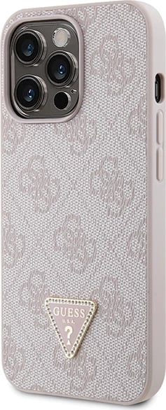 Mbështjellës Guess GUHCP13LP4TDSCPP për iPhone 13 Pro/13, Crossbody 4G Metal Logo, Rozë