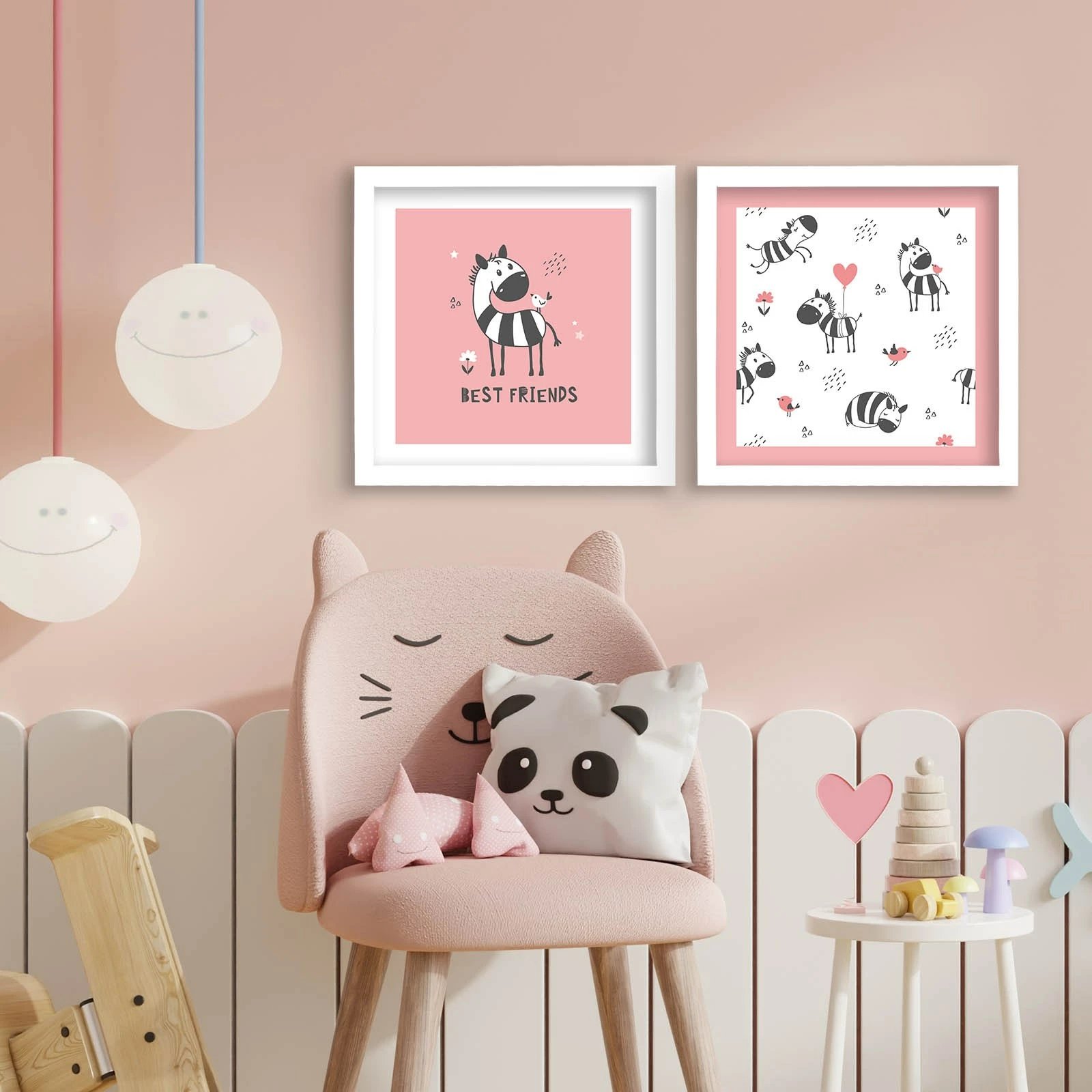 Pikturë dekorative me kornizë MDF (2 copë), Wallity, 2P3333BCT-020