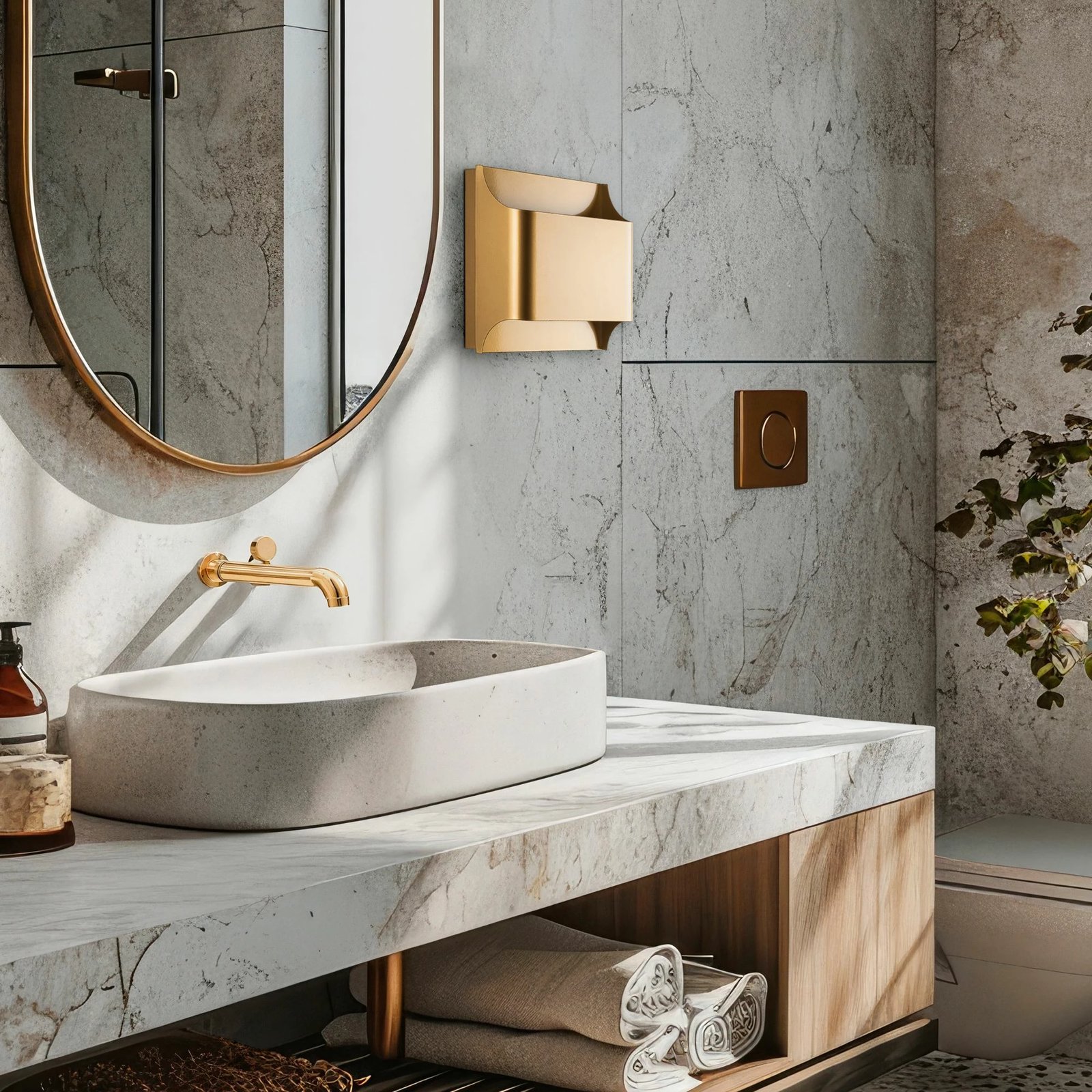 Llambë muri Opviq, Bera - 15302, ngjyrë ari Llambë muri Opviq, Bera - 15302, ngjyrë ari