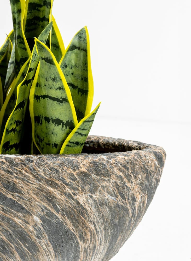 Set vazo GASHER, 2 copë, qeramikë, antracit-bezhë, 46x22x20