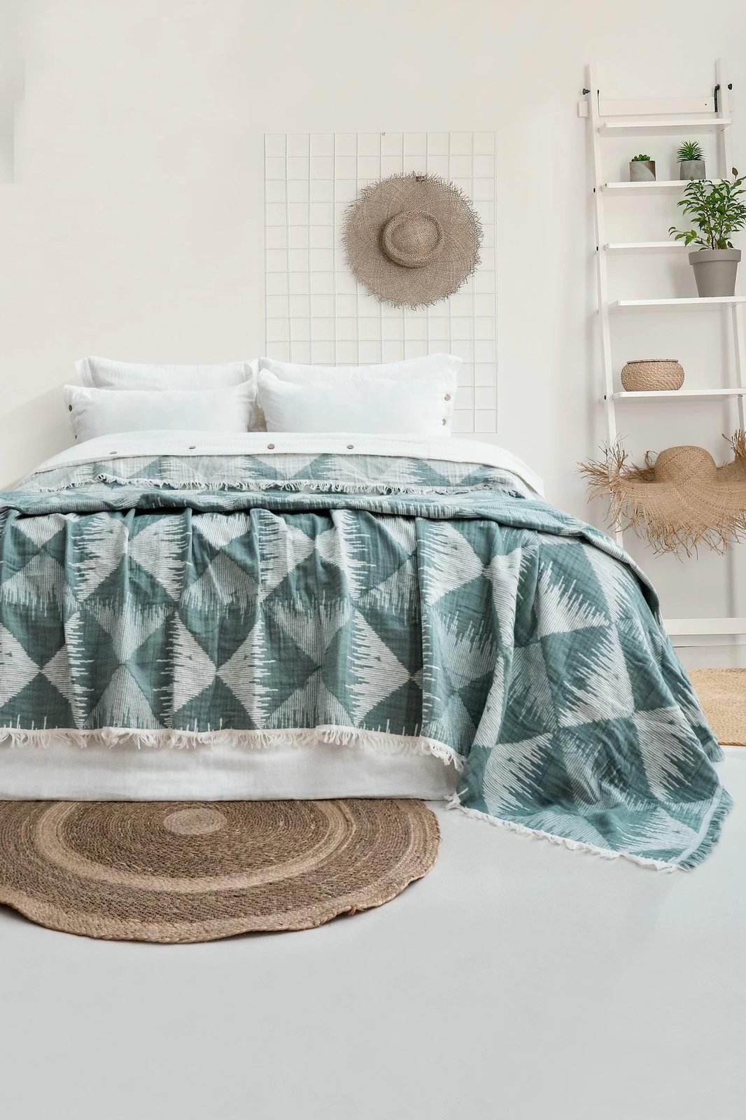 Set mbulesë dysheku dopio, L'essentiel Dolce, ngjyrë e gjelbër