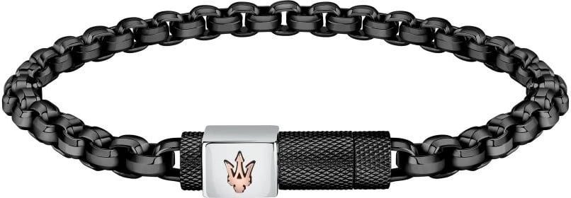 Byzylyk për meshkuj MASERATI JEWELS ICONIC, i zi