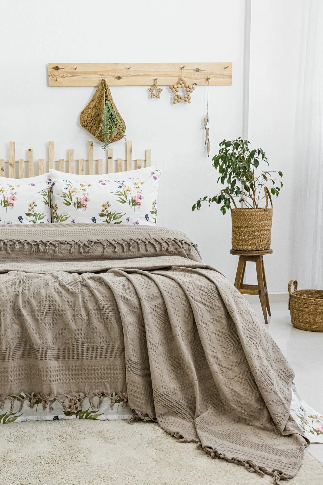 Set piké dopio, ngjyrë viola-bezhë, L'essentiel