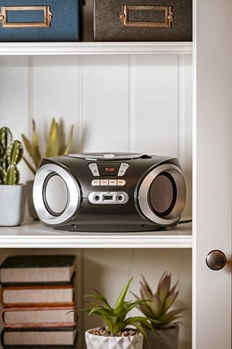 Boombox/Radio CD, Adler AD 1181, USB/FM/AUX, CD/MP3, 2x2W, i zi