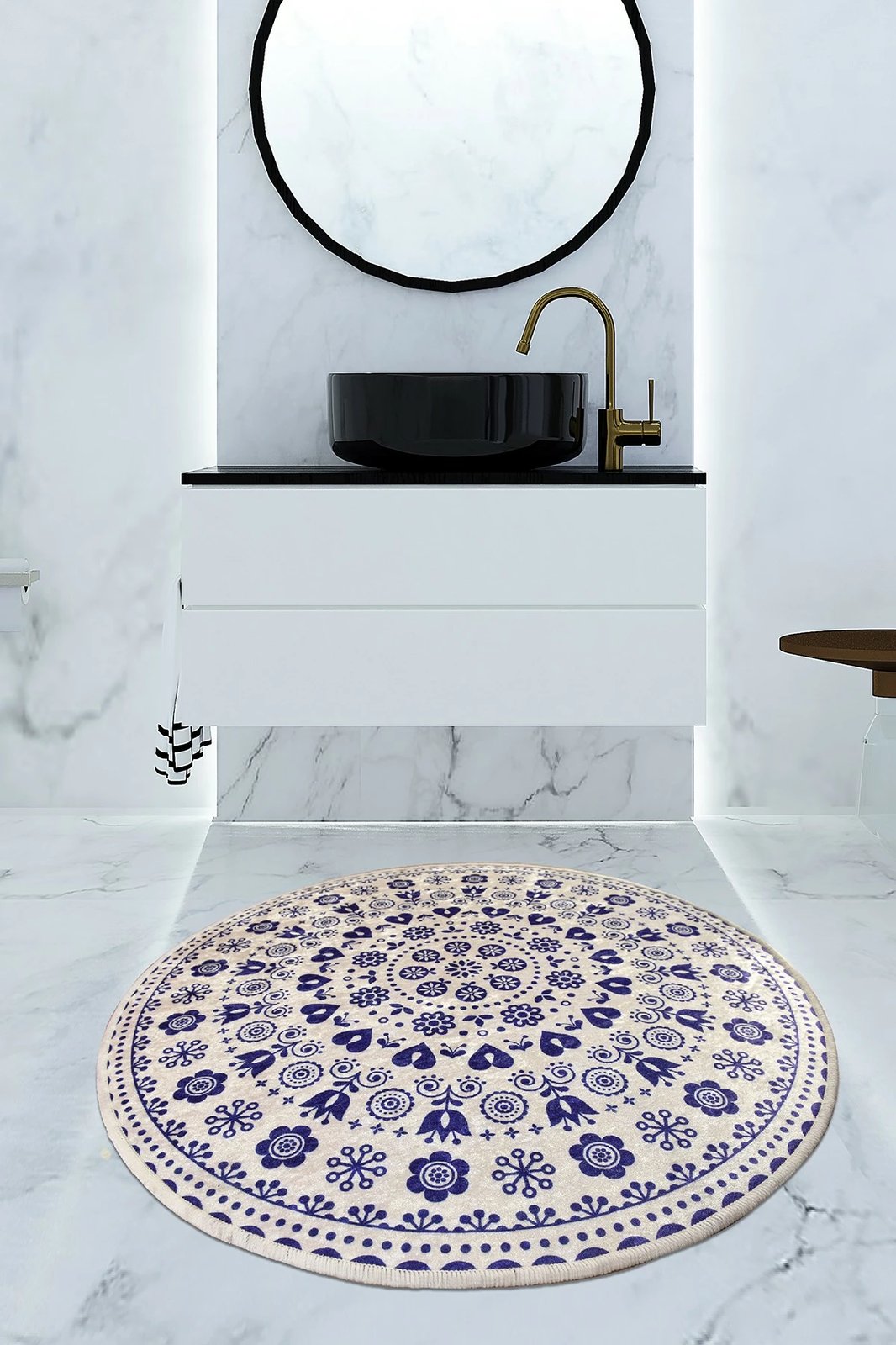 Tapet banjoje Mijölnir, Venice, ngjyrë kaltër (100)