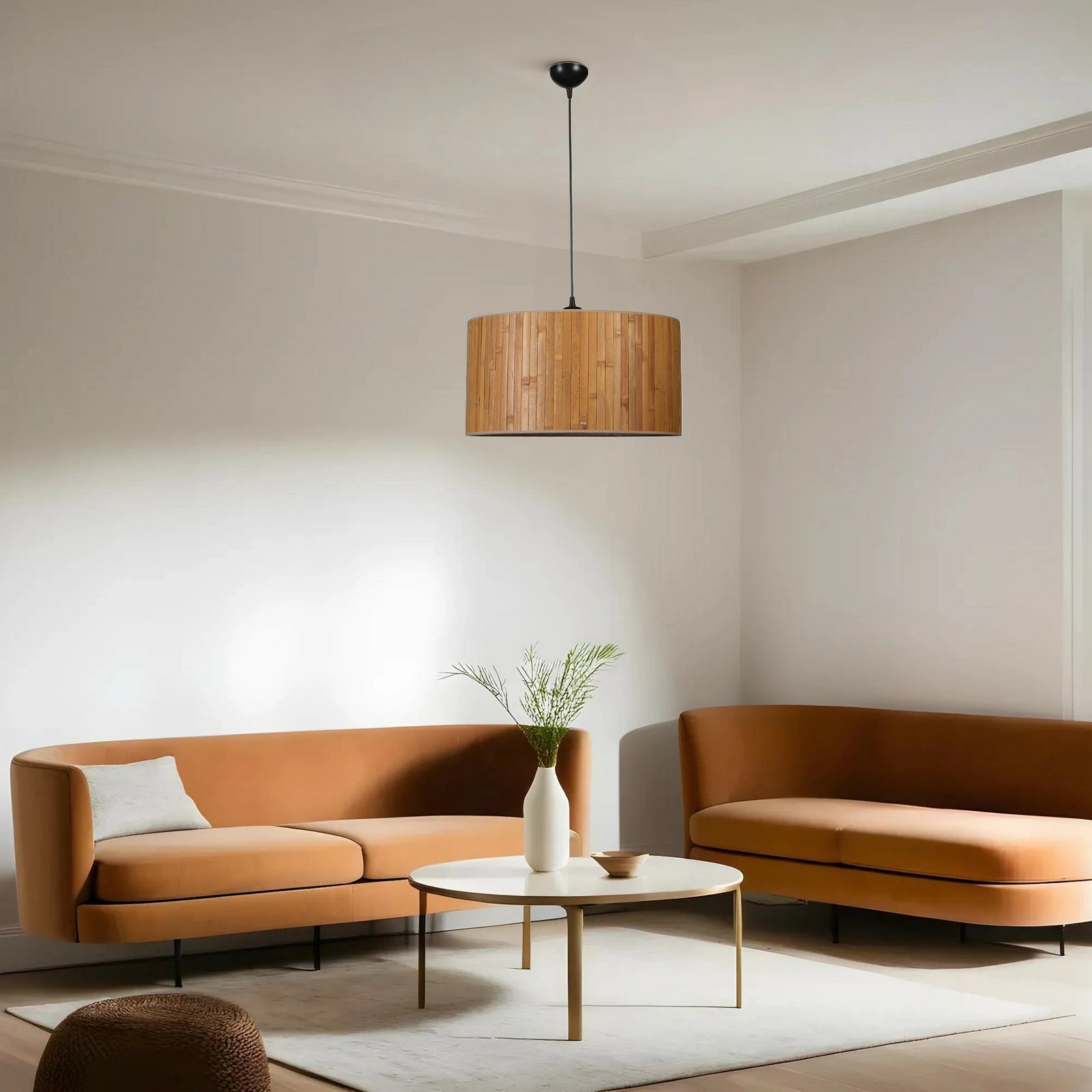 Llambë tavani Opviq, ngjyrë arrë dhe e zezë, 45x70cm