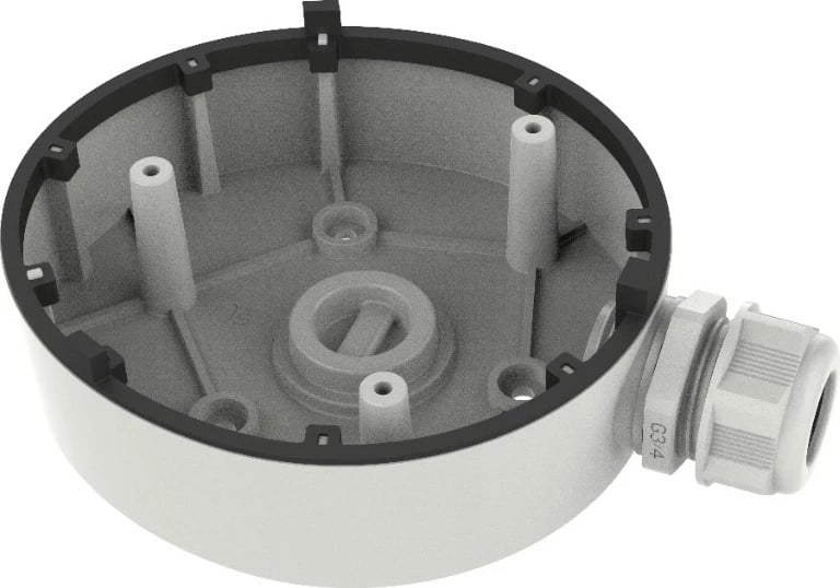 Kuti lidhëse Hikvision DS-1280ZJ-TR12, alumini, e bardhë, për jashtë