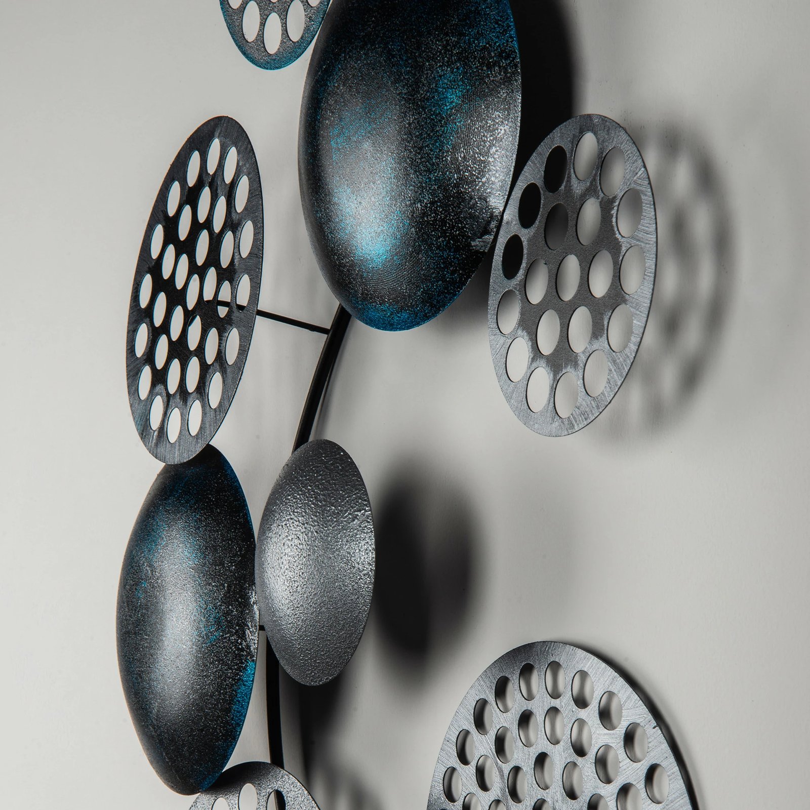 Aksesor dekorativ metalik për mur, Wallity Bronte, CH103-4