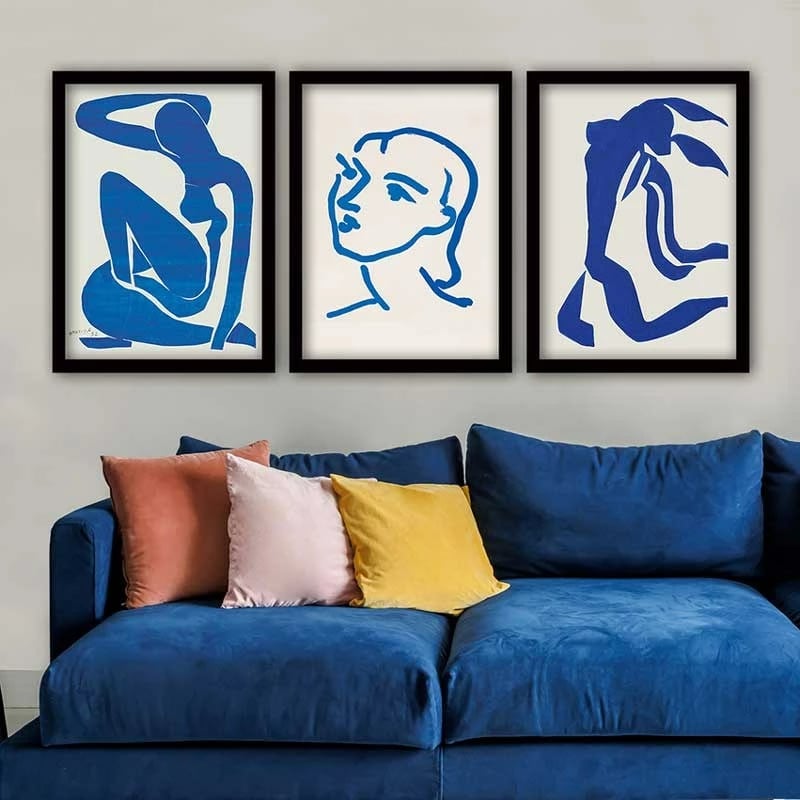 Pikturë dekorative me kornizë (3 copë), Wallity, 3SC_UN024616_3545