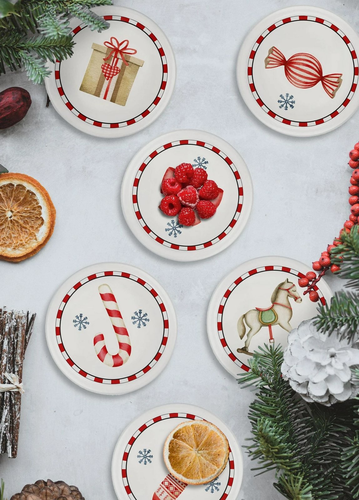 Set pjatash për meze (6 copë), Hermia, NEW036