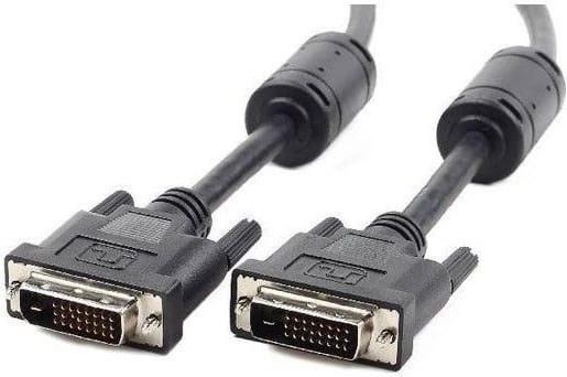 Kabllo video Gembird CC-DVI2-BK-6, DVI-D (24+1) Dual Link, 1.8m, e zezë