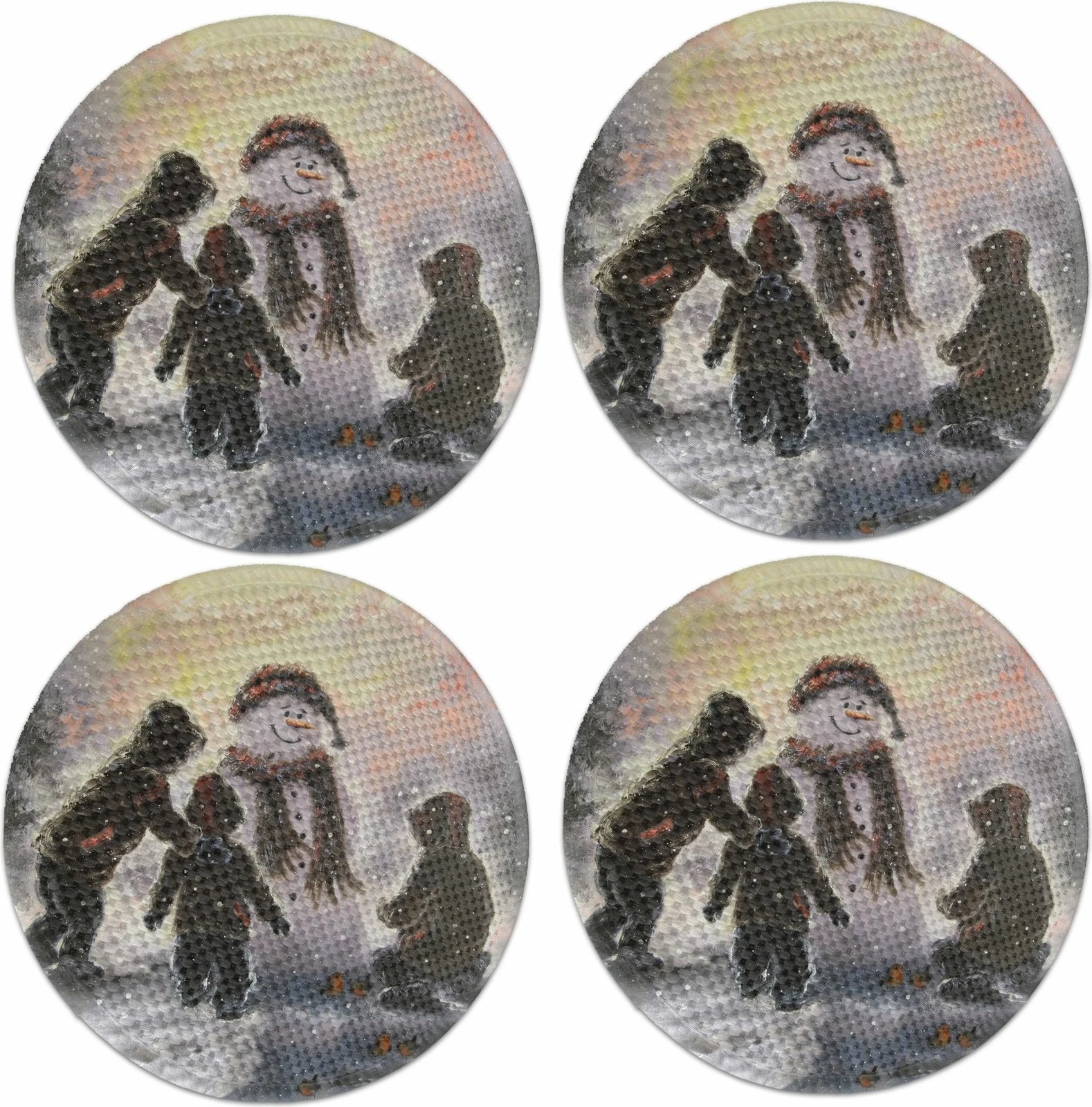 Set nënshtrues tavoline Hermia Concept, shumëngjyrësh, 4 copë, 37cm