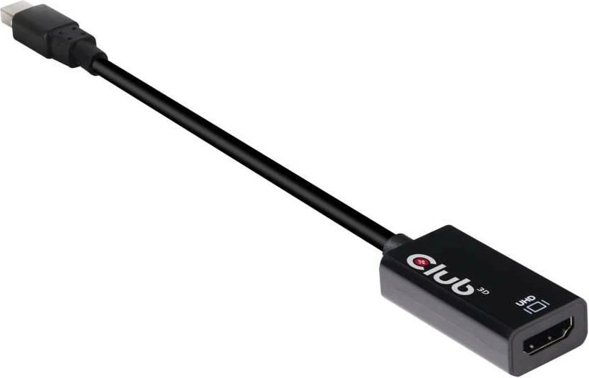 Adapter Club3D Mini DisplayPort në HDMI 2.0b HDR 4K60Hz, i zi