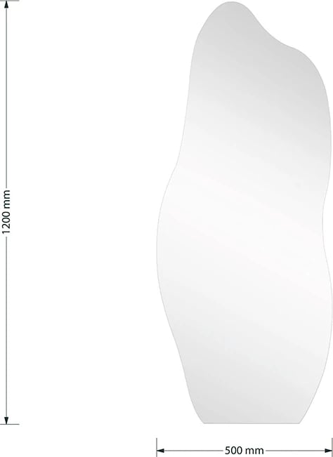 Pasqyrë me formë të çrregullt, 50x1x120cm