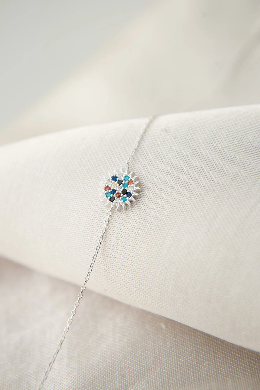 Byzylyk argjendi Elika Silver, shumëngjyrësh, FA182381