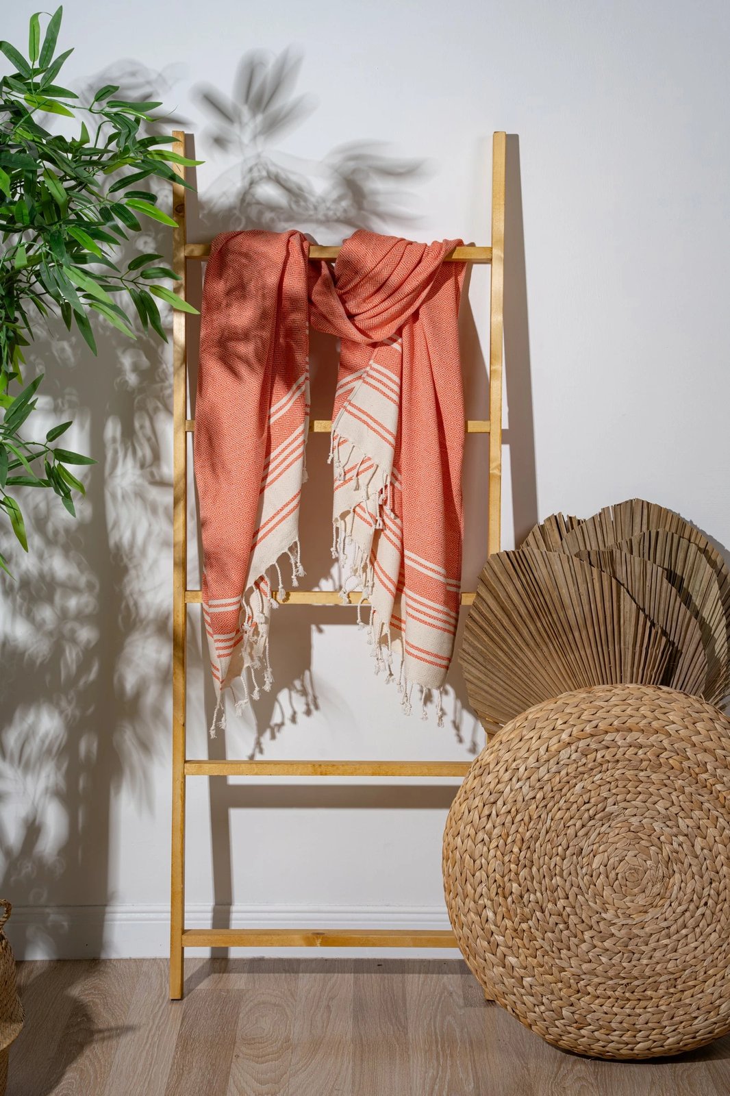 Peshqir plazhi Fouta Mijölnir, New Diamond, portokalli