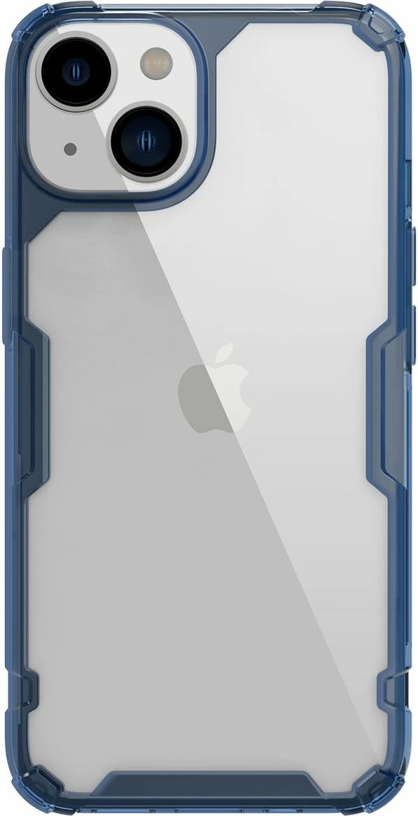 Mbështjellës Nillkin Nature Pro për iPhone 14, transparent/blu