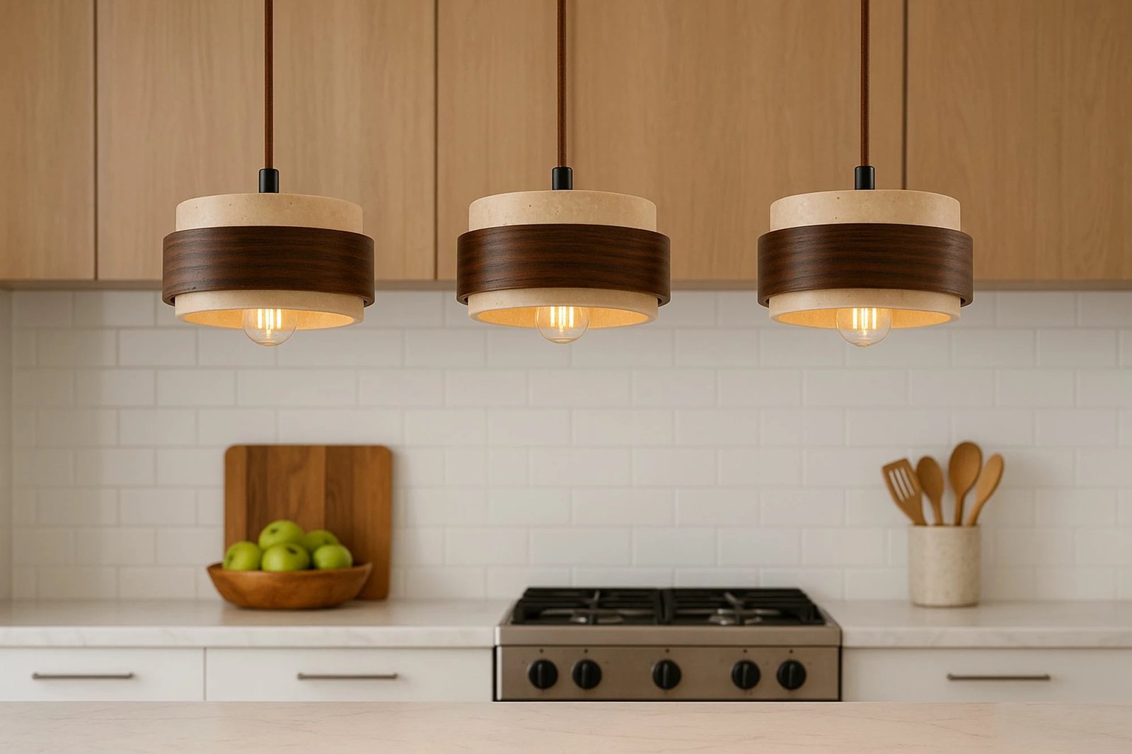 Llambë tavani Opviq Lover C, dru arre, bezhë