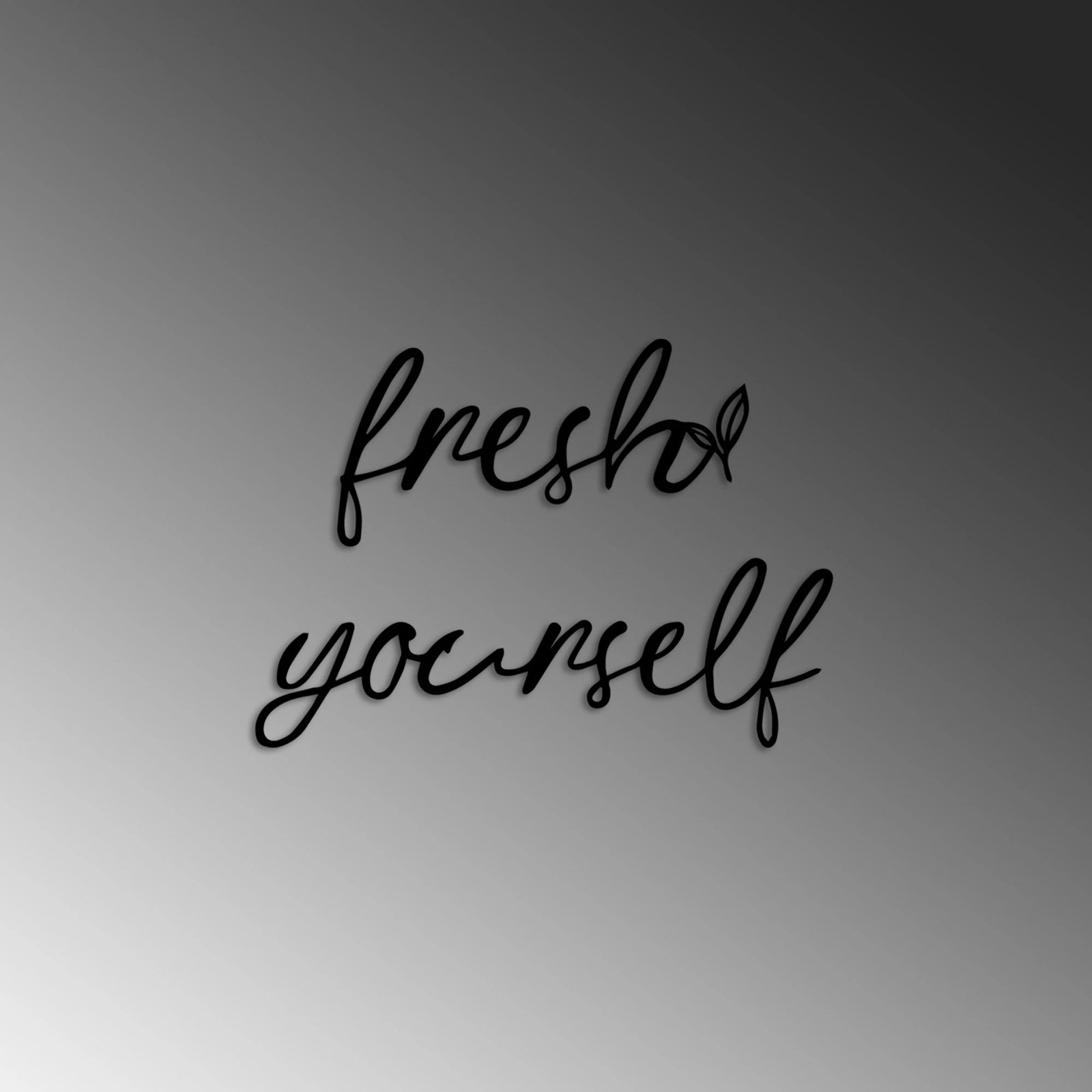 Aksesor dekorativ metalik për mur, Wallity, Fresh Yourself