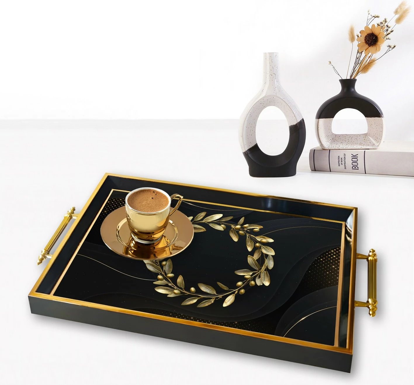 Tabaka xhami, dizajn elegant, TPA9764, shumëngjyrëshe