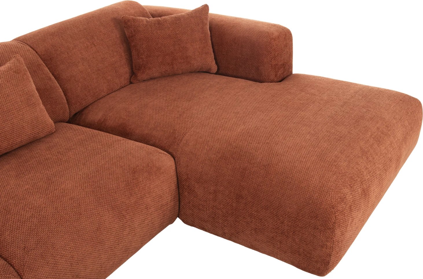 Divan qoshe BRICKEN FH3275.03R ngjyrë tulle 110-282x98-160x72H cm